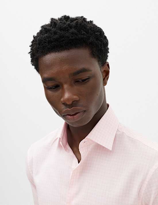 Regular Fit Pure Cotton Check Shirt