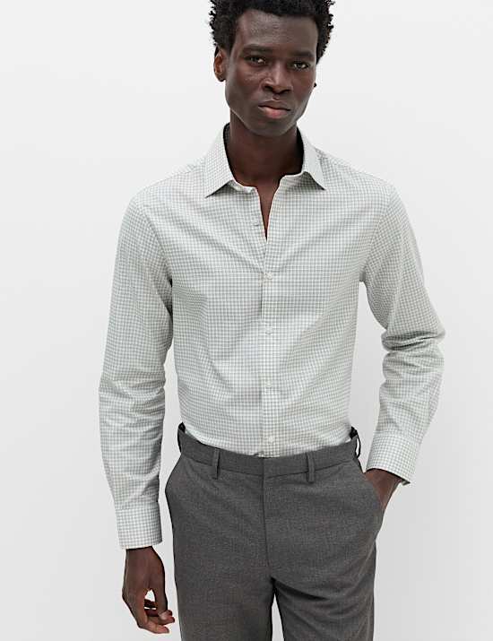 Regular Fit Pure Cotton Check Shirt