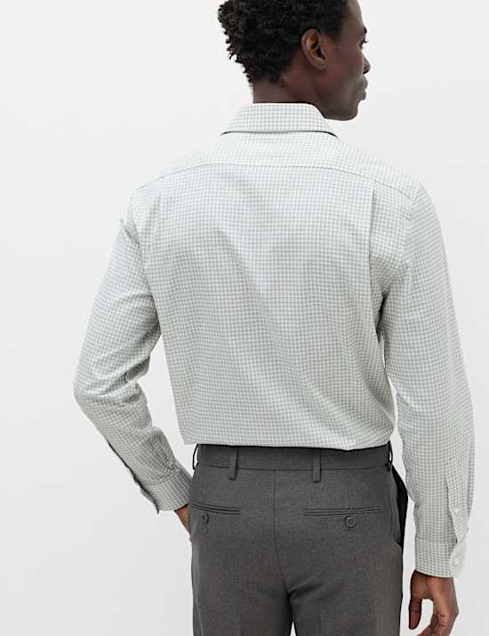 Regular Fit Pure Cotton Check Shirt