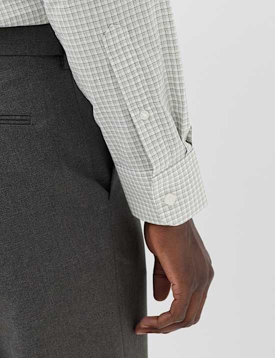 Regular Fit Pure Cotton Check Shirt