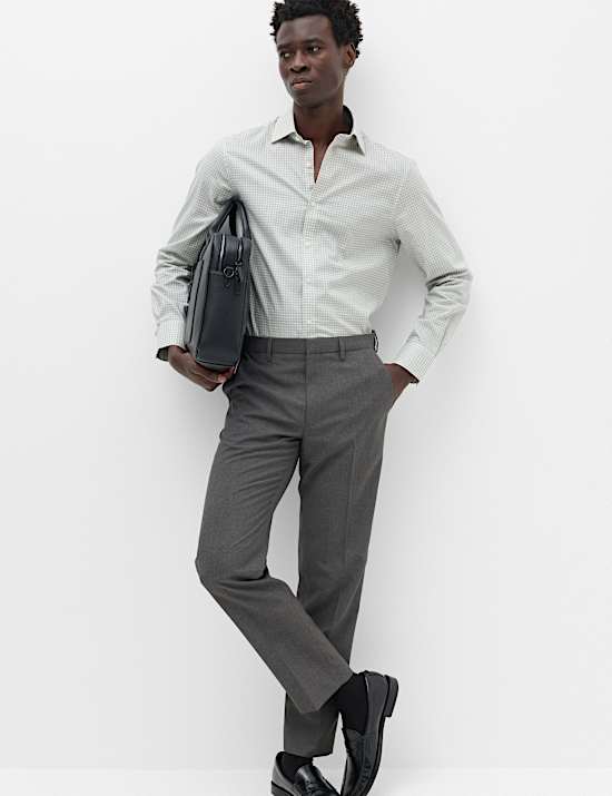 Regular Fit Pure Cotton Check Shirt