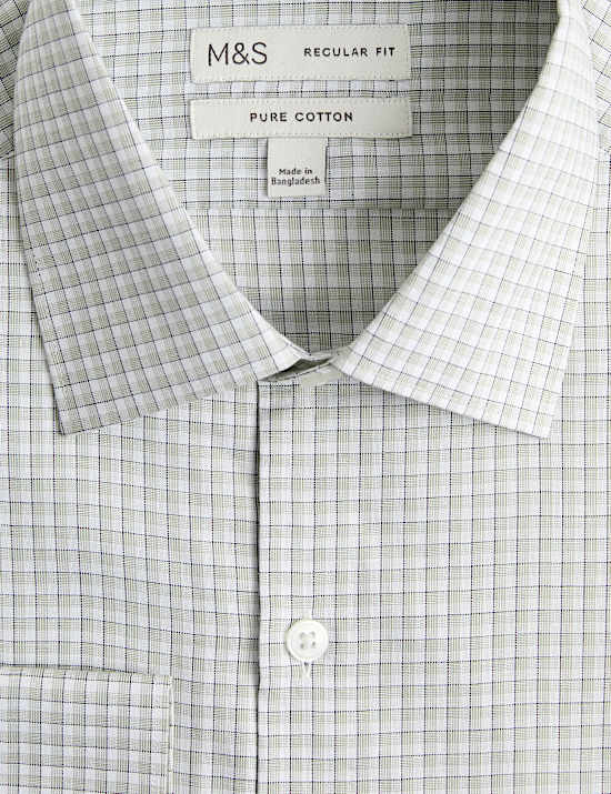 Regular Fit Pure Cotton Check Shirt