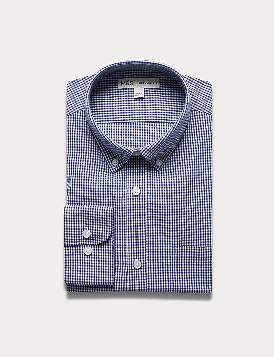 Regular Fit Cotton Blend Shirt With Pocket