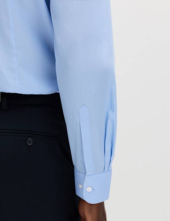 Slim Fit Easy Iron Cotton Blend Shirt