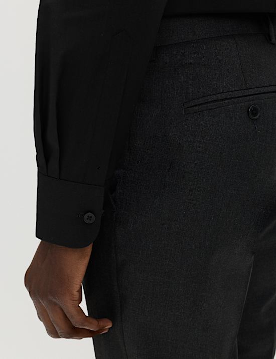 Slim Fit Easy Iron Cotton Blend Shirt