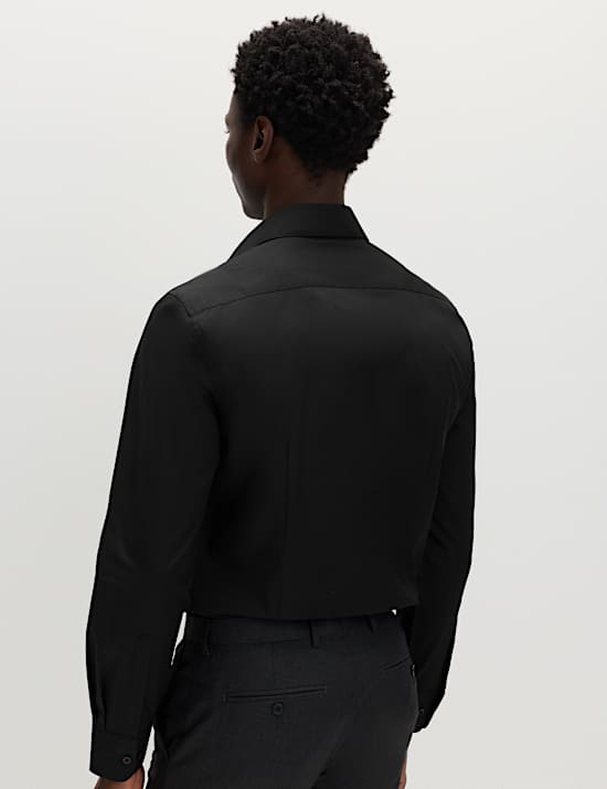 Slim Fit Easy Iron Cotton Blend Shirt