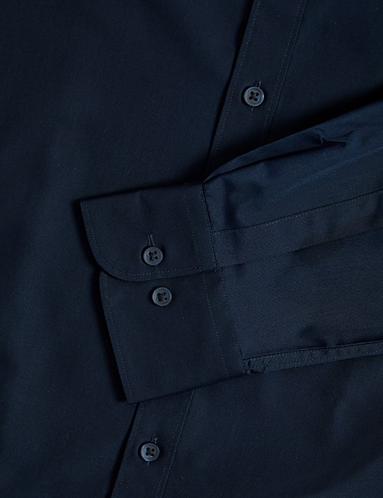 Regular Fit Easy Iron Cotton Blend Shirt