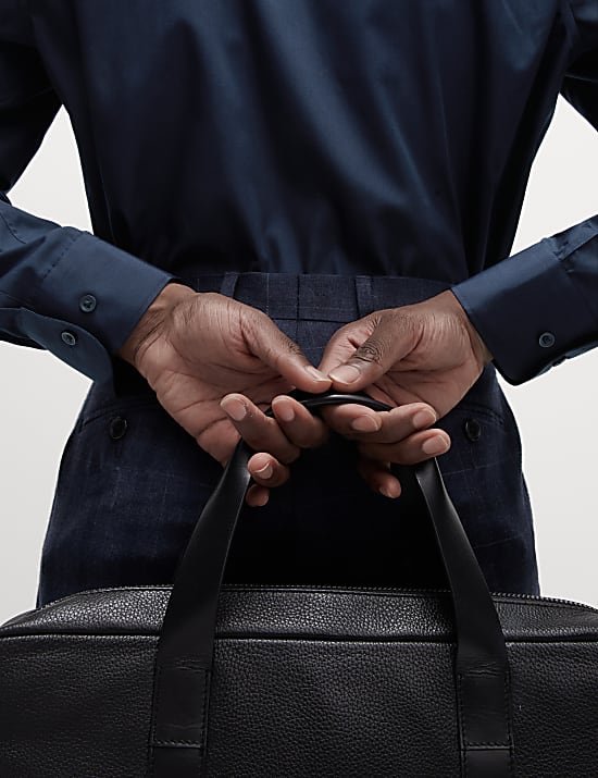 Regular Fit Easy Iron Cotton Blend Shirt