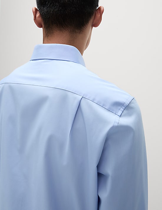 Regular Fit Easy Iron Cotton Blend Shirt