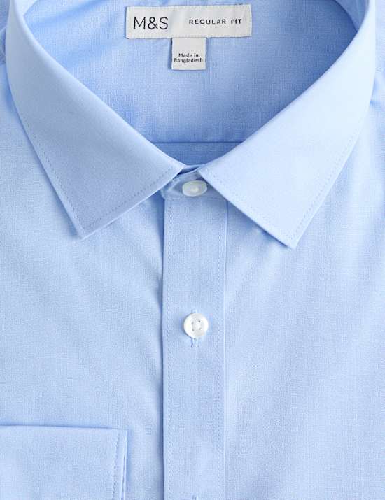 Regular Fit Easy Iron Cotton Blend Shirt