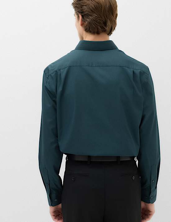 Regular Fit Easy Iron Cotton Blend Shirt