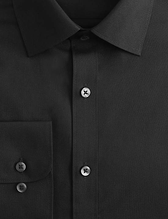 Regular Fit Easy Iron Cotton Blend Shirt