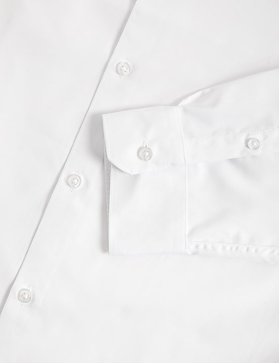 Regular Fit Easy Iron Cotton Blend Shirt