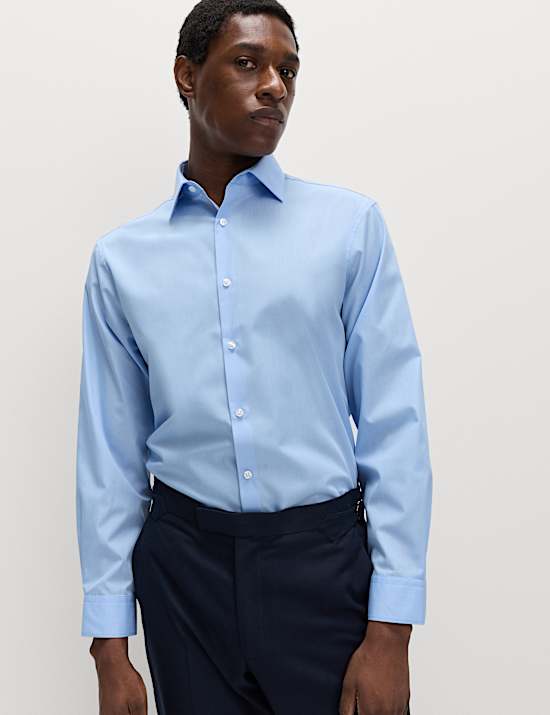 Regular Fit Cotton Blend Shirt