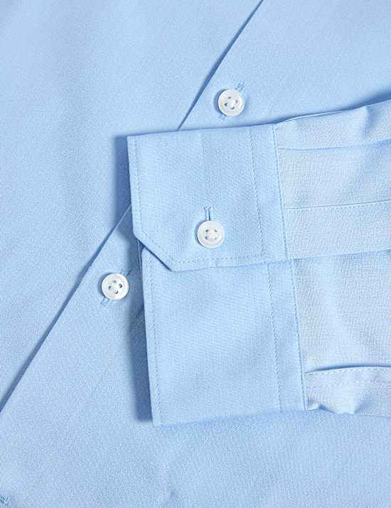 Easy Iron Slim Fit Cotton Blend Shirt