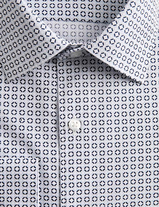 Regular Fit Easy Iron Cotton Blend Shirt