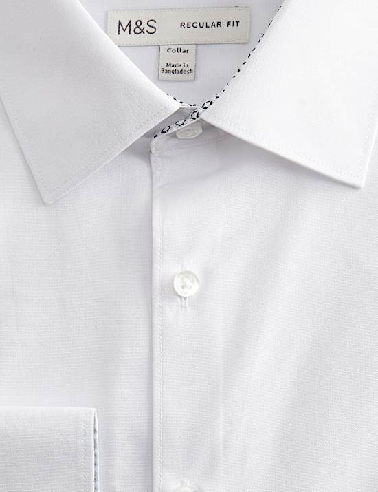 Regular Fit Easy Iron Cotton Blend Shirt