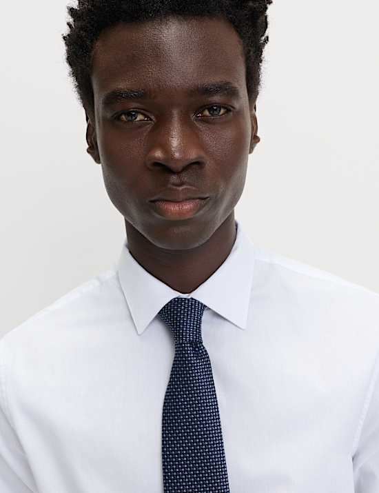 Gemakkelijk te strijken regular-fit overhemd van zuiver katoen