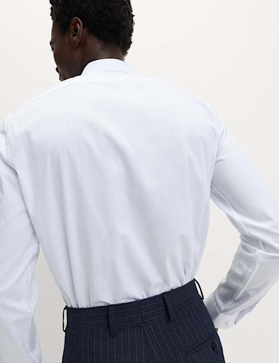 Gemakkelijk te strijken regular-fit overhemd van zuiver katoen