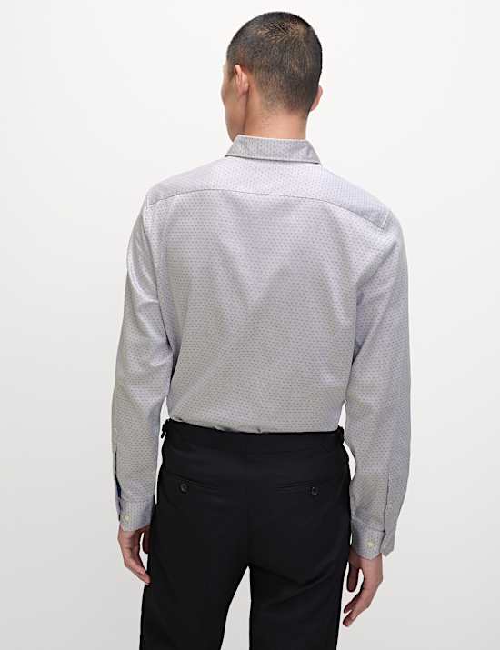 Chemise coupe standard 100 % coton dobby