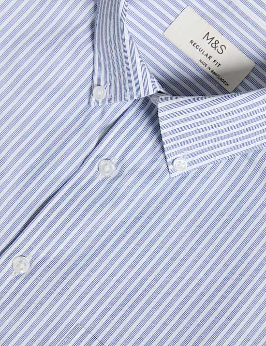 2pk Regular Fit Striped Short Sleeve Shirts