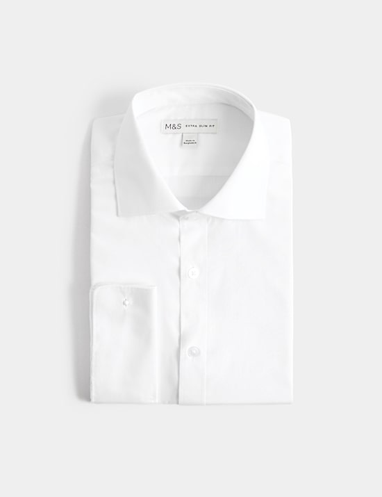 Extra Slim Fit Easy Iron Cotton Blend Shirt