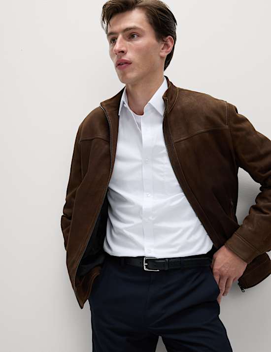 Lot de 3 chemises à manches longues cintrées, repassage facile