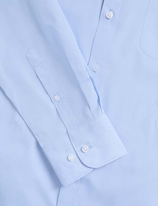 Pack de 2 camisas en mezcla de algodón de corte ajustado y planchado fácil