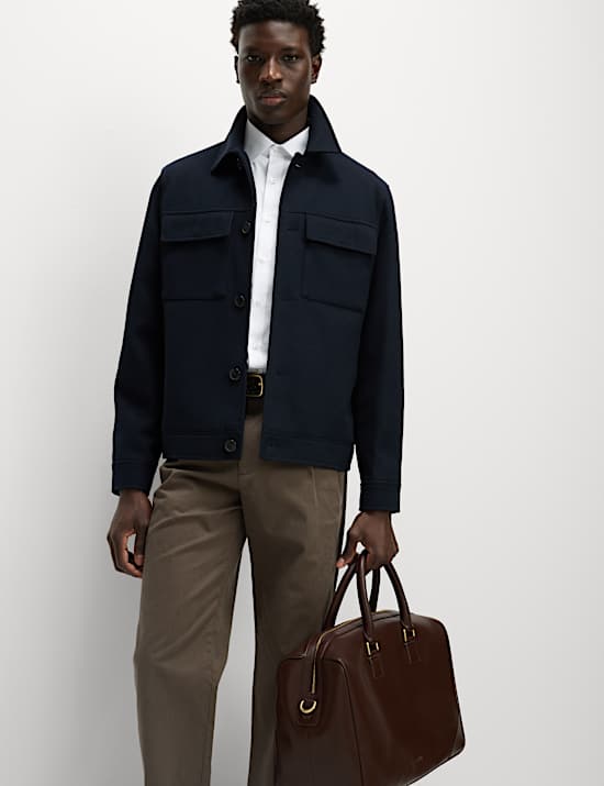 2pk Skinny Fit Easy Iron Cotton Blend Shirts