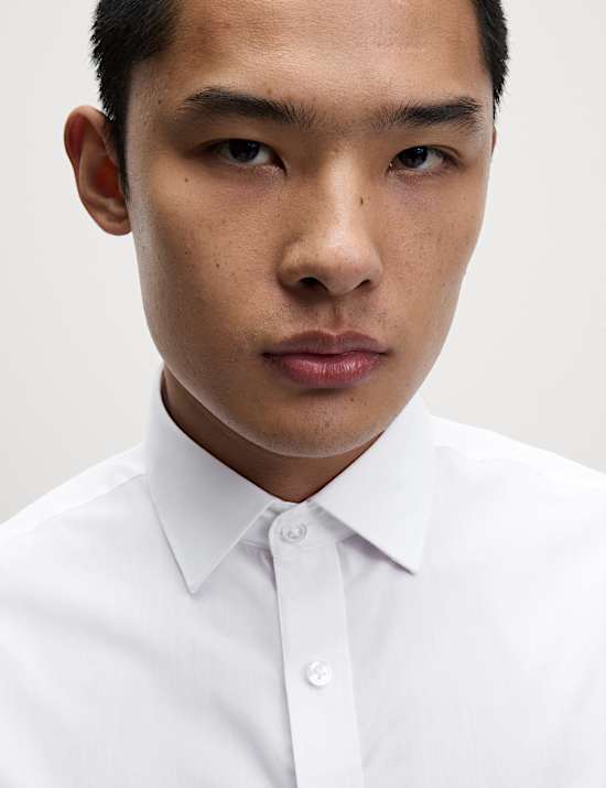 Lot de 3 chemises coupe standard à manches longues, repassage facile