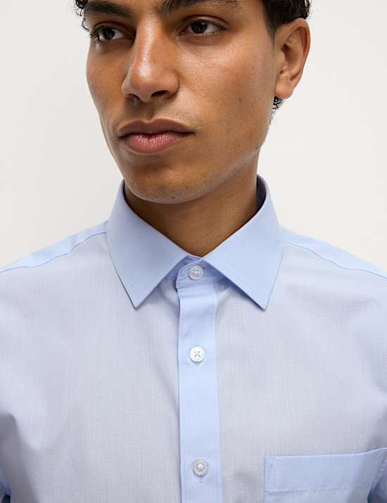 Lot de 3 chemises coupe standard à manches longues, repassage facile