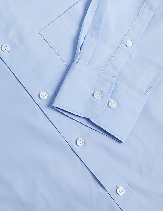 2pk Slim Fit Easy Iron Cotton Blend Shirts