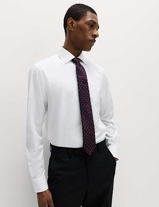 Ko&scaron;ile &uacute;zk&eacute;ho střihu ze směsi bavlny, snadn&eacute; žehlen&iacute;, 2 ks v balen&iacute;