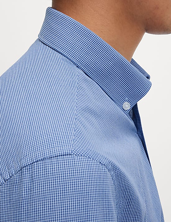 2pk Regular Fit Easy Iron Long Sleeve Gingham Shirts