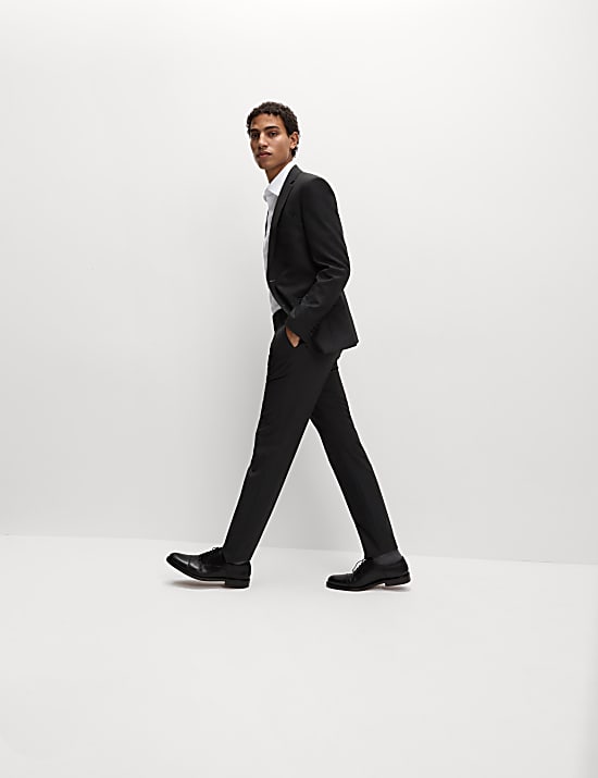 Set van 5 makkelijk strijkbare overhemden met lange mouwen en slanke pasvorm