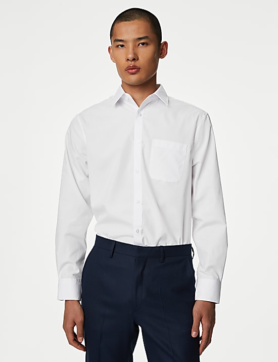 5pk Regular Fit Easy Iron Long Sleeve Shirts