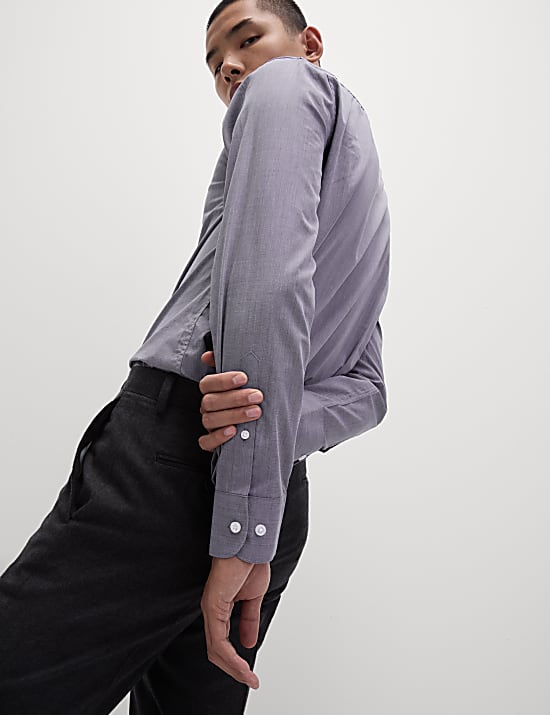 2pk Slim Fit Easy Iron Gingham Shirts