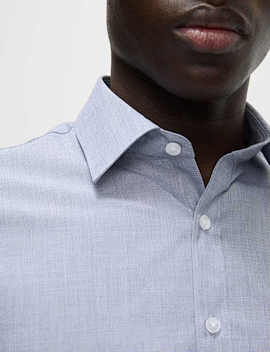 2pk Slim Fit Easy Iron Cotton Blend Shirts