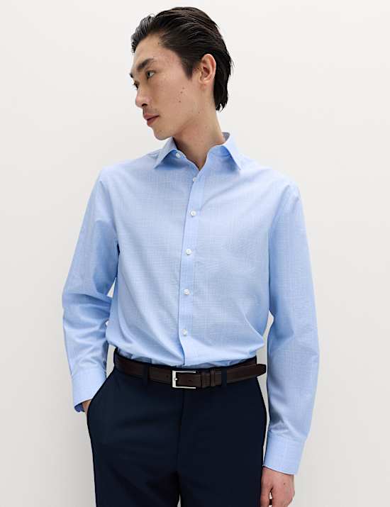 2 Pack Regular Fit Easy Iron Long Sleeve Shirts