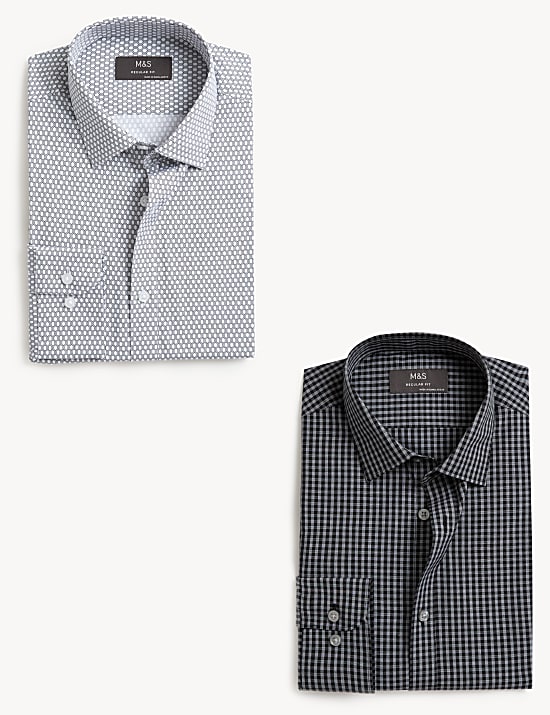 2pk Regular Fit Long Sleeve Shirts