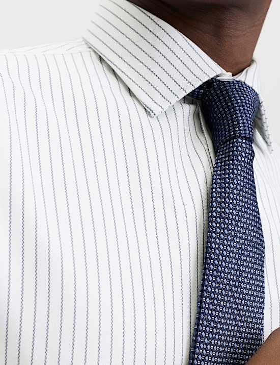 Regular Fit Pure Cotton Striped Luxury Shirt