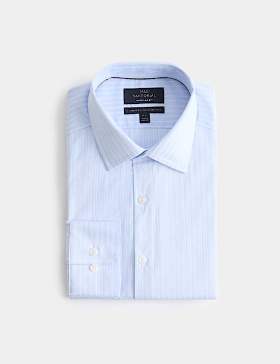 Regular Fit Luxury Cotton Striped Shirt