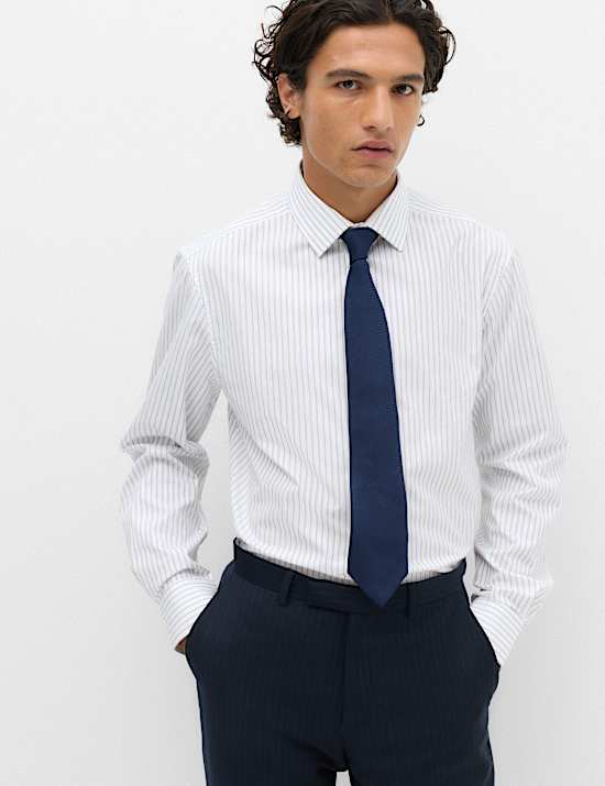 Regular Fit Luxury Cotton Striped Shirt