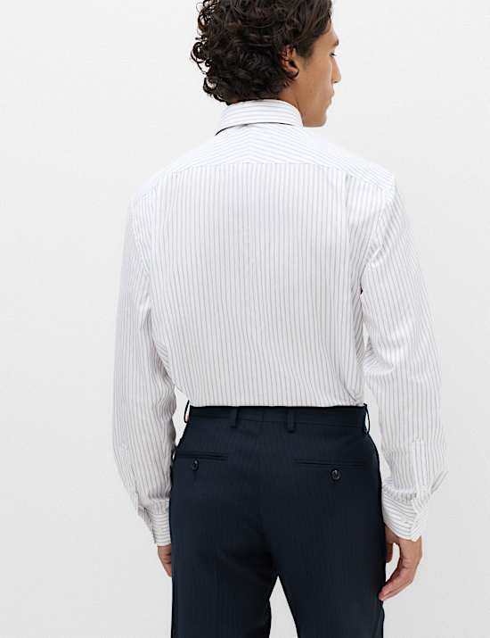 Regular Fit Luxury Cotton Striped Shirt