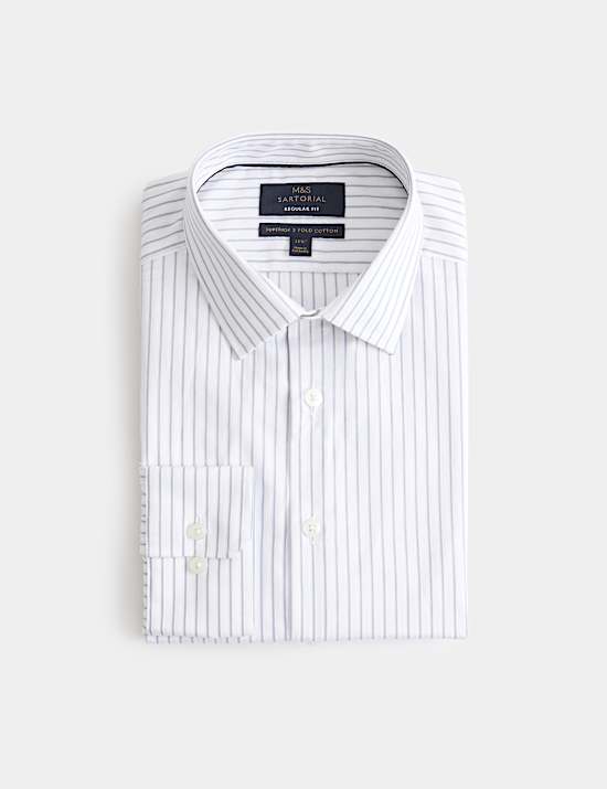 Regular Fit Luxury Cotton Striped Shirt