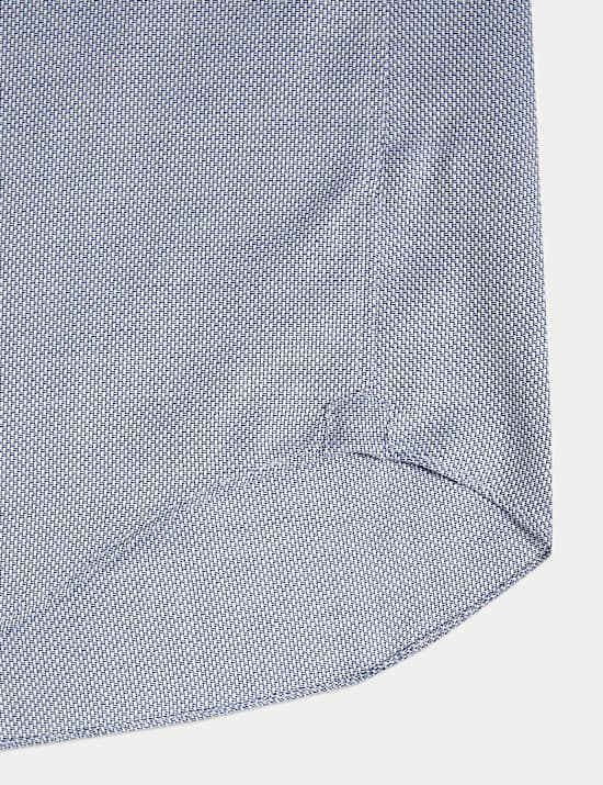 Slim Fit Luxury Pure Cotton Textured Shirt