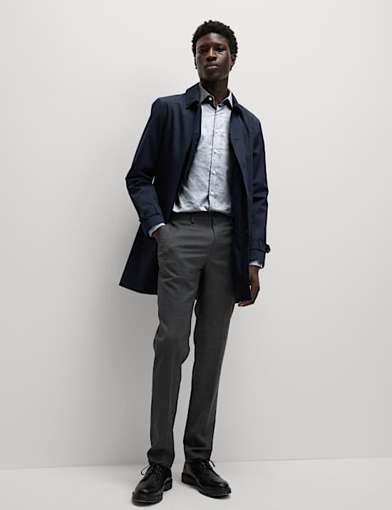 Slim Fit Luxury Pure Cotton Textured Shirt