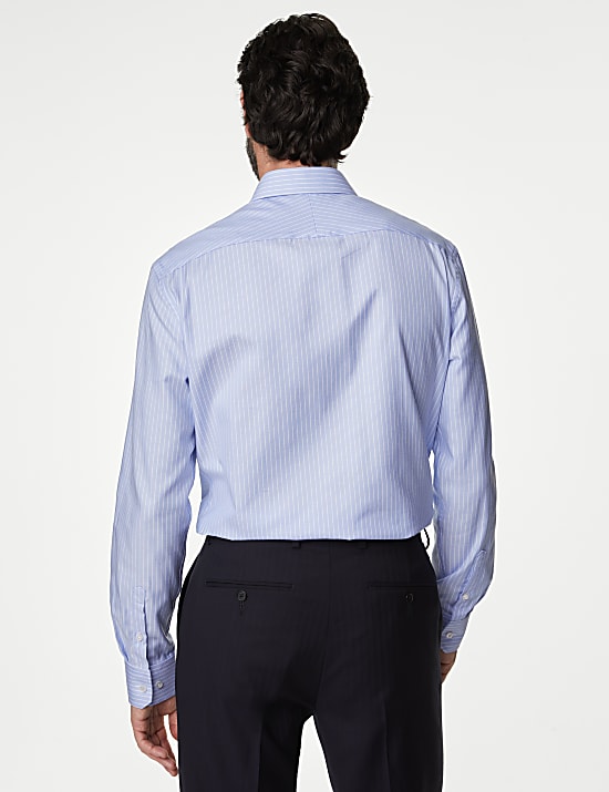 Tailored Fit Luxury Cotton Striped Shirt