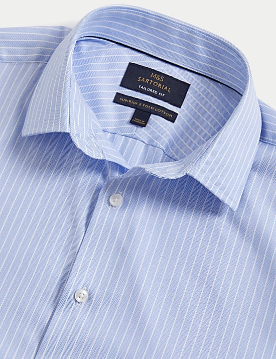 Tailored Fit Luxury Cotton Striped Shirt
