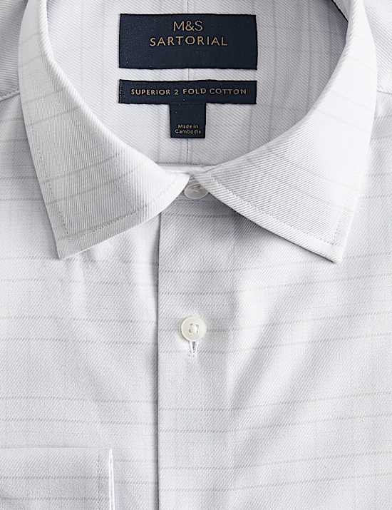 Luksusowa koszula regular fit w kratkę 100% bawełny